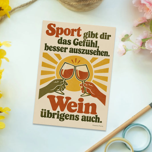 Lustige Postkarte mit Weinglas für Weinliebhaber|p:2012688|h:5d8ca2941bd047b82727f9cd012a24ea