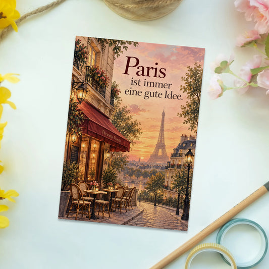 Romantische Postkarte Paris mit Eiffelturm im Abendlicht|p:2013256|h:0b925c7b4c4b9ab6f3d584ad9cbeff07