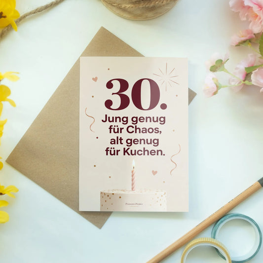 Lustige Geburtstagskarte für Frau zum 30. Geburtstag mit Torte|p:2013264|h:a2b89679ff548067ffb57fd8e8c6d71b