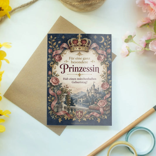 Elegante Einladungskarten für Prinzessinnen mit goldener Krone|p:2013463|h:19f1da114b841f77e8a7efac62efcf24