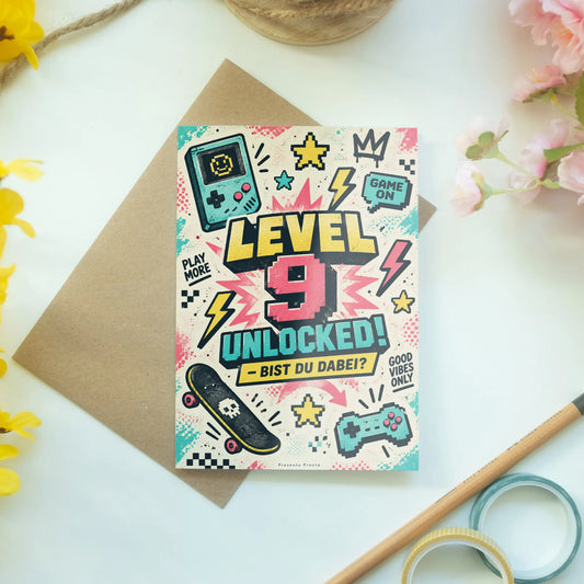 Coole Einladungskarten zum 9. Geburtstag mit Spielkonsole|p:2013748|h:0a5966bd773103571df86dd90aff6720