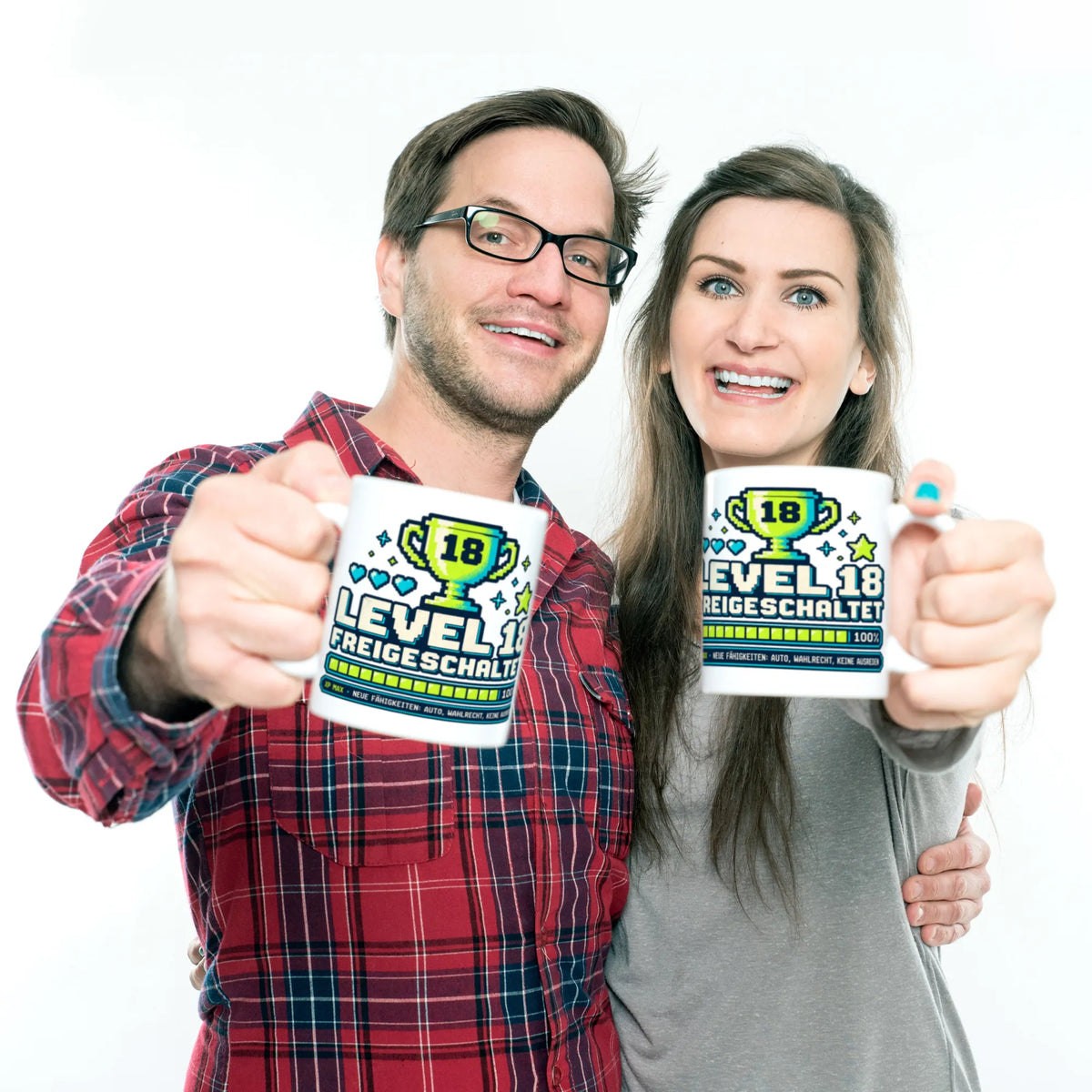 Lustige Tasse zum 18. Geburtstag für Jungen mit Level 18 Spruch|p:2014097|h:a5680e4d58d08f5ebe14ec34351a5626