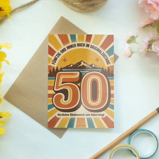 Lustige Geburtstagskarte zum 50. Geburtstag mit Sonnenaufgang|p:2014188|h:1c4886f27a5fa3bb8e9d52d026f14d43