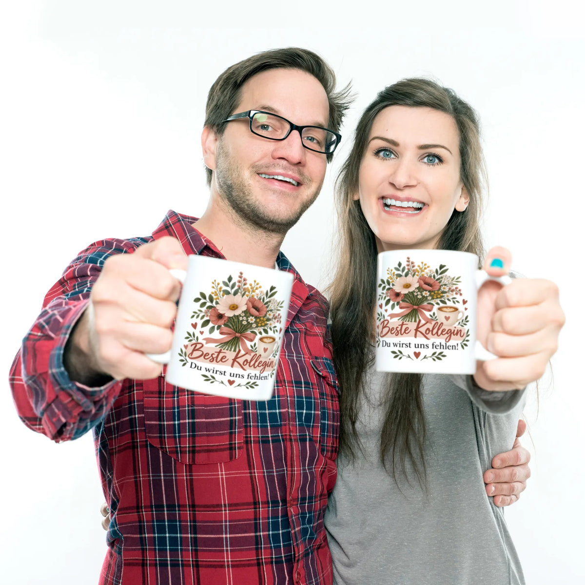 Herzliche Tasse zum Abschied für Kollegin mit Wildblumenstrauß|p:2014492|h:a30931206a3a3c0162a2f776bcc17e30