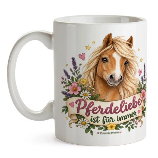 Liebevolle Tasse mit Pferd für Pferdemädchen|p:2014739|h:0f1347af0b772e8a62ba1b9ab2960374