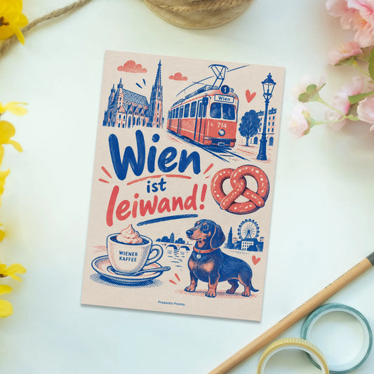 Lustige Postkarte aus Wien mit Dackel|p:2014748|h:b668bf2ef6bd27daf5859b27b35af2e3