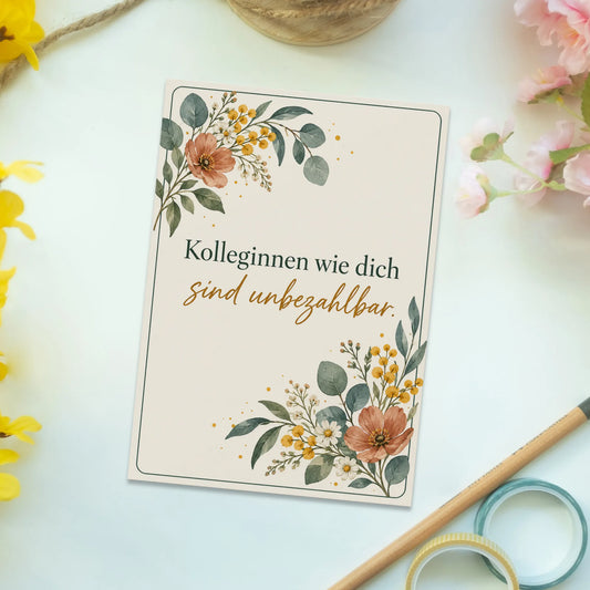 Herzliche Dankespostkarte für die liebe Kollegin|p:2014954|h:3e9f2539b7645c679c28cad56eb49d5f