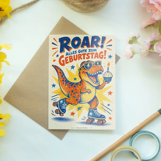 Lustige Geburtstagskarte für Jungs mit Dinosaurier|p:2015134|h:205b9668cc99ffd87d626a88842d0930