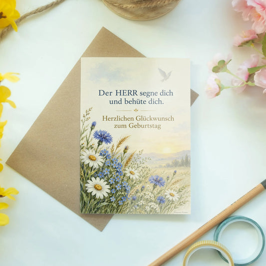Segensreiche Christliche Geburtstagskarte mit Friedenstaube|p:2015168|h:6406975657fd57ae66abbddaca9c7339