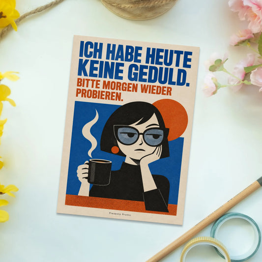 Lustige Postkarte für Kollegen mit Kaffeetasse|p:2015243|h:cd3fc6c2cc50d33b7d4f42ae60c53ce0
