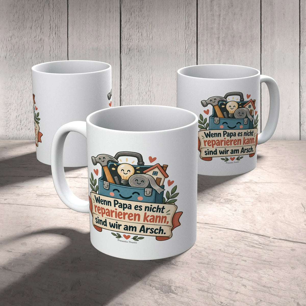 Lustige Tasse für Papa Wenn Papa es nicht reparieren kann sind wir am Arsch|p:2015260|h:ce8bb4f6cc9f3eb903fb4d3d9826617b