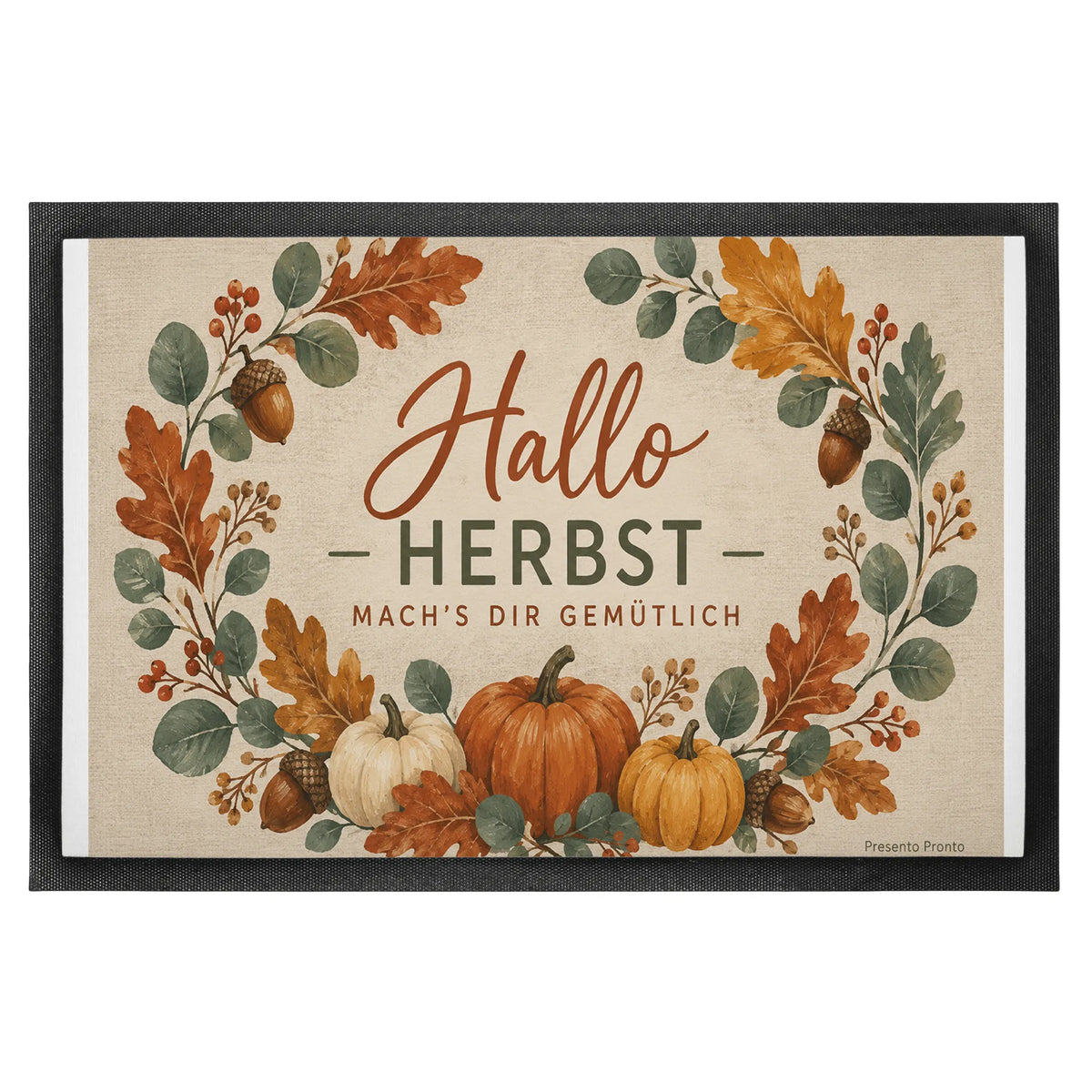 Gemütliche Fußmatte für den Herbst mit Herbstkranz|p:2016196|h:8fdcded2744bc7ed3eade338bc1aaa9f
