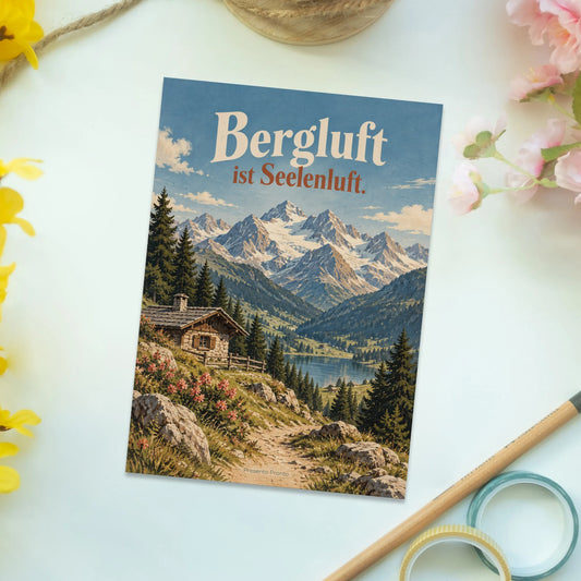 Nostalgische Postkarte mit Bergen für Bergliebhaber|p:2016573|h:6439283e7f8961bc77424a306972ae50