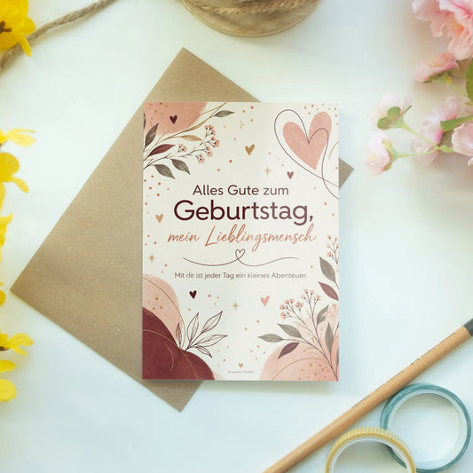 Romantische Geburtstagskarte für den Partner mit Herzen|p:2016729|h:4847ca7fbc4aa7ee78cb16e467a3a196