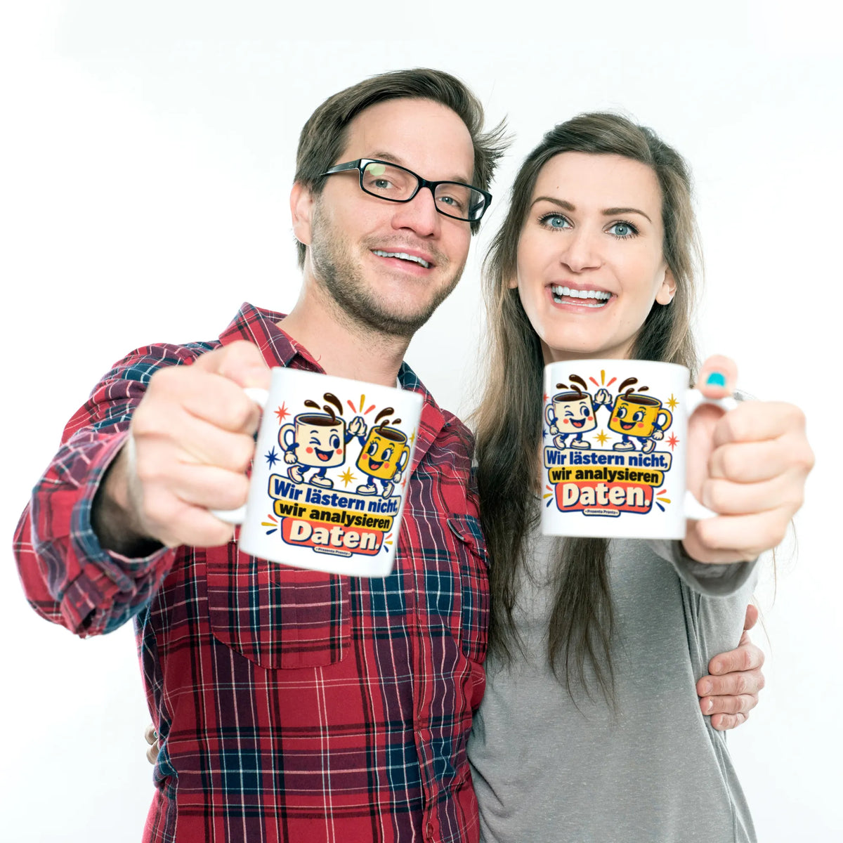 Lustige Tasse für die beste Freundin mit anstoßenden Kaffeetassen|p:2016762|h:a5372599f669060c97afed0d52f5607d