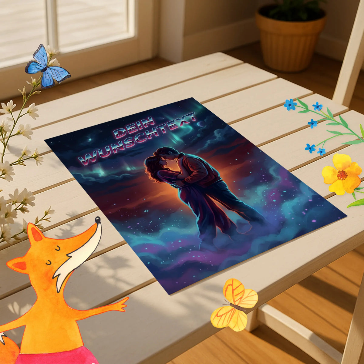 Personalisiertes Foto Poster Valentinstag & Liebe im Cinematic 80s Sci-Fi Love Stil|p:2007456|h:45d0e7a2c82445c714d0f1da771d0445