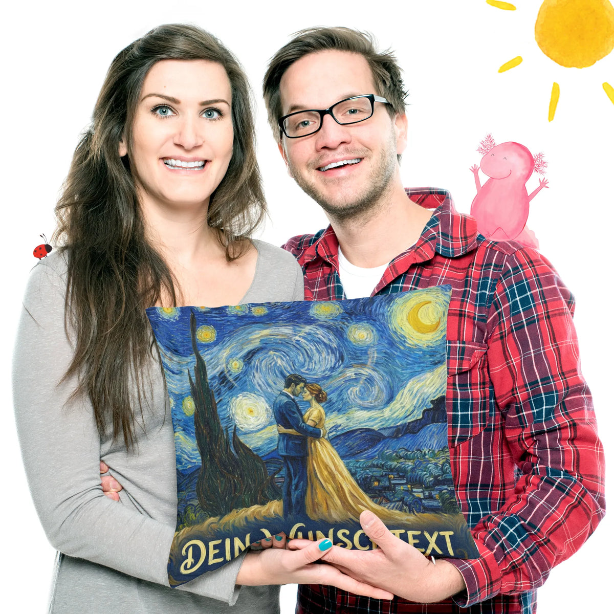 Personalisiertes Foto Kissen Valentinstag & Liebe im Van Gogh in Love Stil|p:2007464|h:da6aca3fd926898cdc271bcc72e3f247