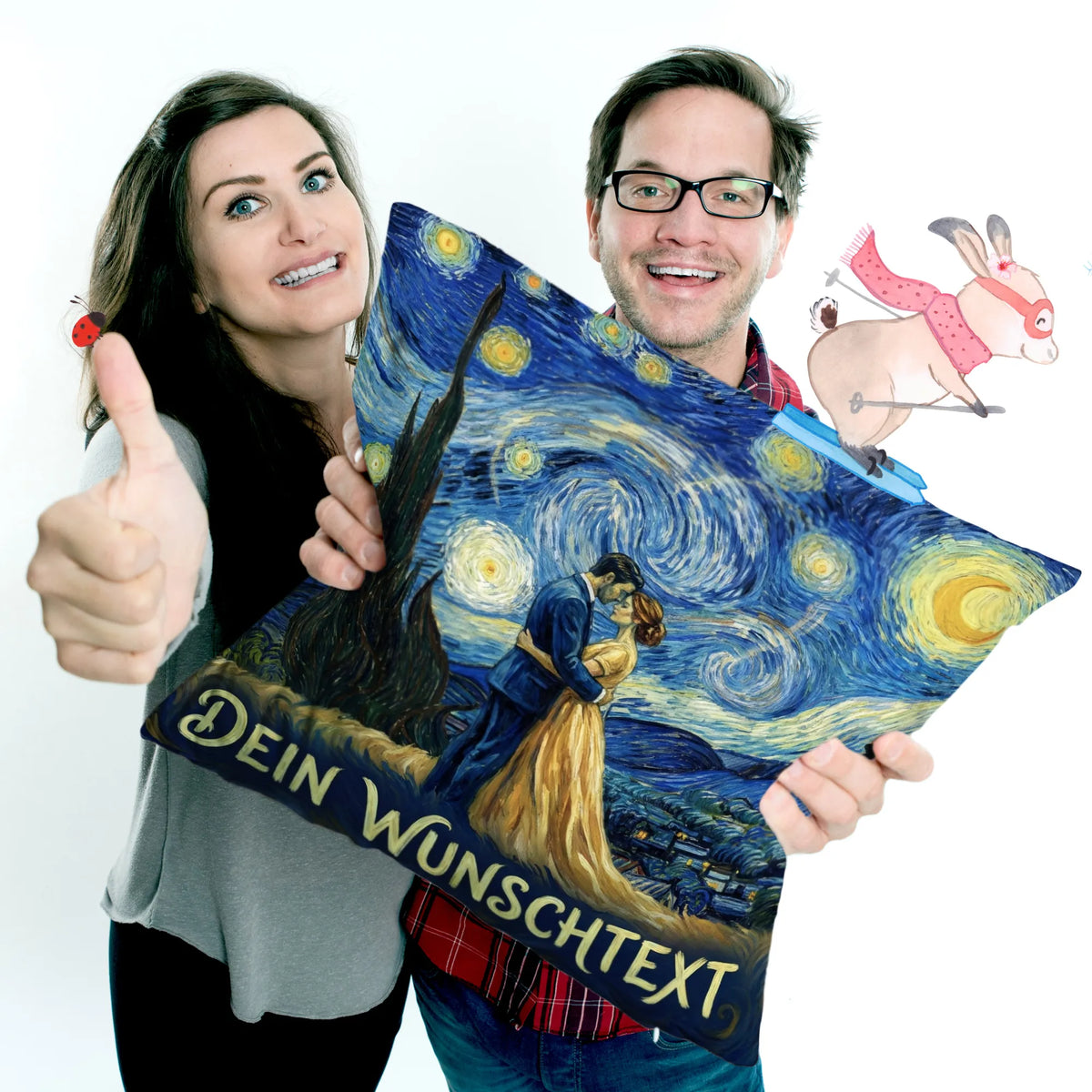 Personalisiertes Foto Kissen Valentinstag & Liebe im Van Gogh in Love Stil|p:2007464|h:79e355307f714f13ebca5509c9d603b7
