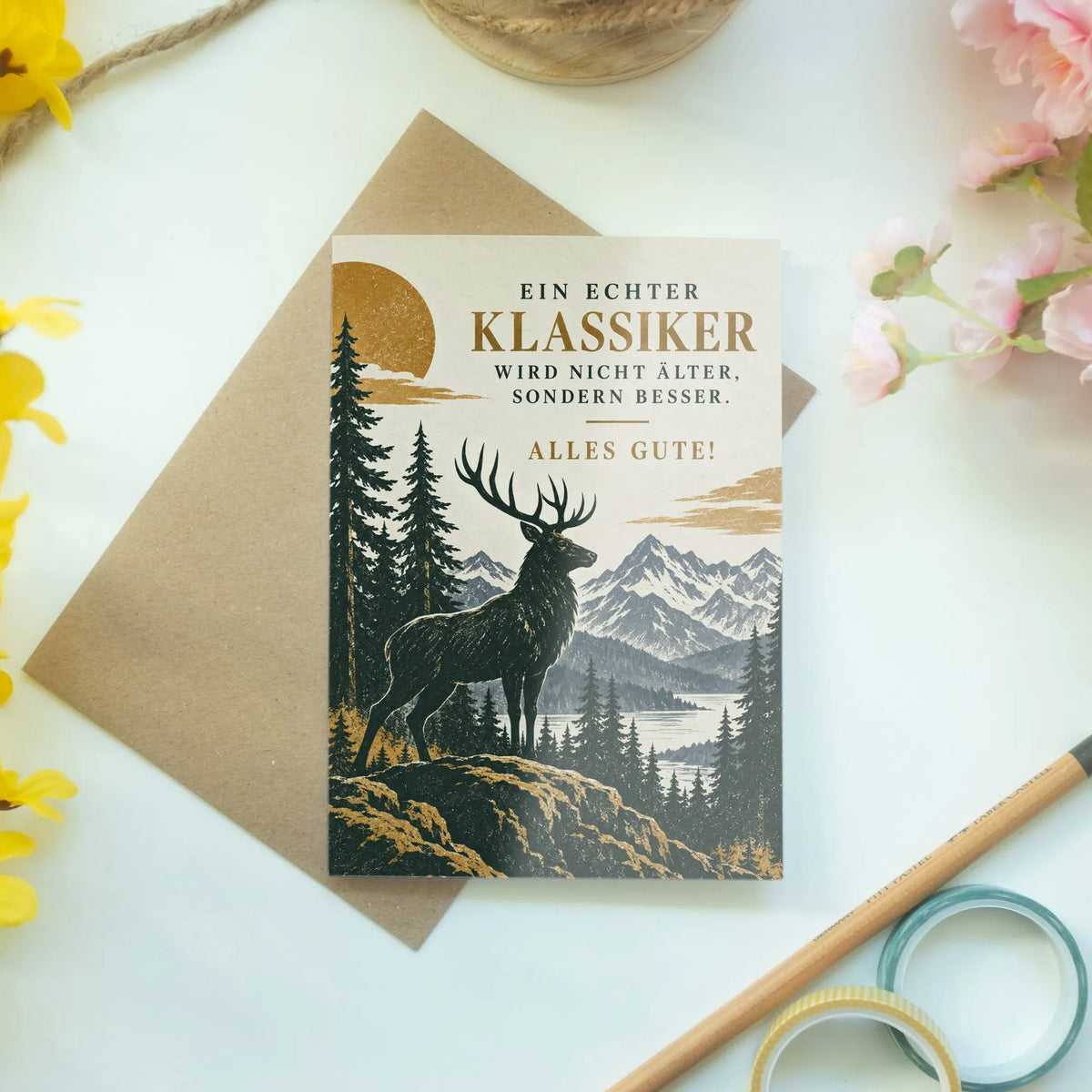 Lustige Geburtstagskarte für Männer mit Hirsch|p:2012450|h:3970a3d71189a2cf5d6c4ad6ca2cb931