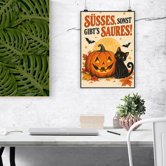 Lustiges Halloween Poster mit Kürbis|p:2012452|h:84c22b75fec3aa6fad25d972bd51afd4