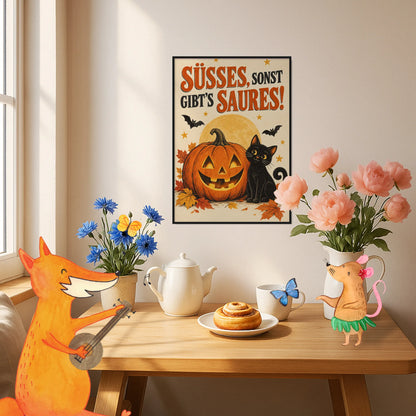 Lustiges Halloween Poster mit Kürbis|p:2012452|h:ddfd71b05f46bdf30c58b484acda3c90