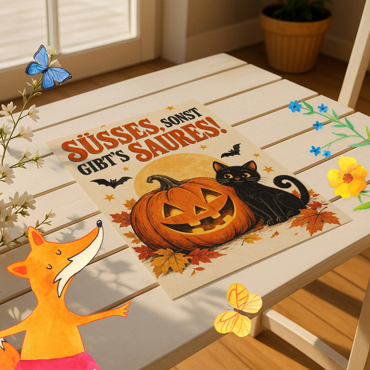 Lustiges Halloween Poster mit Kürbis|p:2012452|h:c78dd20490293b16073a94f8bfcb19ce
