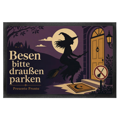 Lustige Halloween Fußmatte mit Hexenbesen Parkverbot|p:2012460|h:babf82e31ae54f32f9a2d4ca4d6c7431