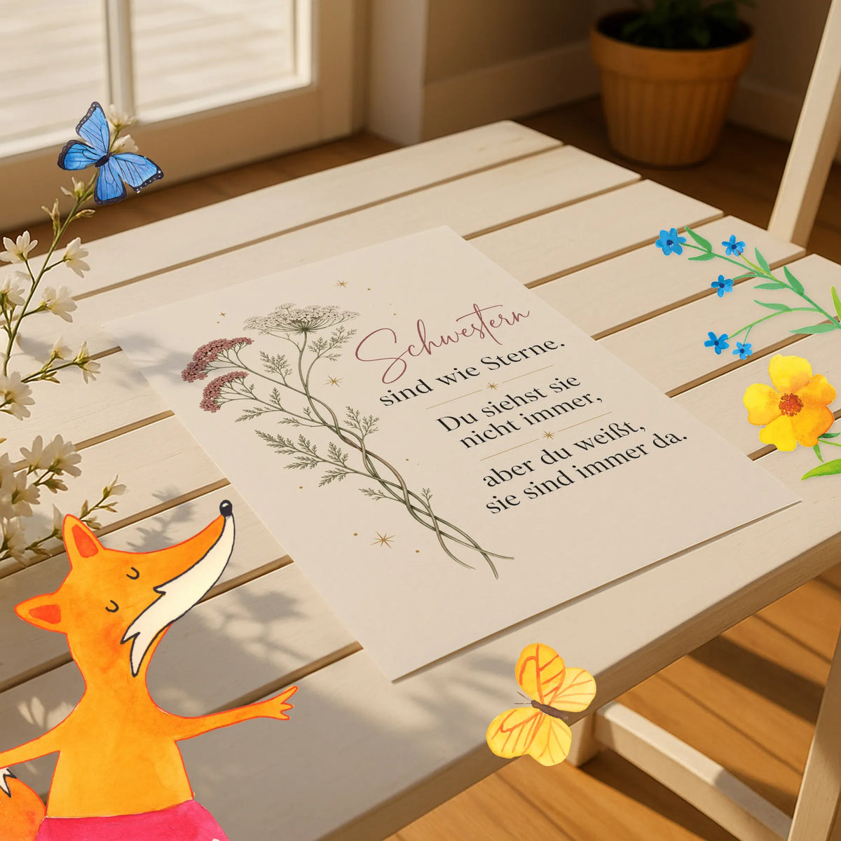 Schönes Blumenposter fürs Wohnzimmer mit Blütenranken|p:2012474|h:e08c247a09b9ab87285165830eb963fb