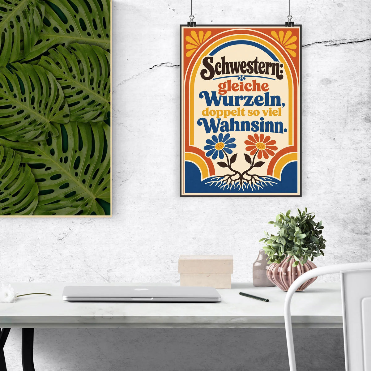 Natürliches Blumenposter für Pflanzenliebhaber mit Wurzeln|p:2012481|h:df41b6a582b521a61c3223840bcdb410