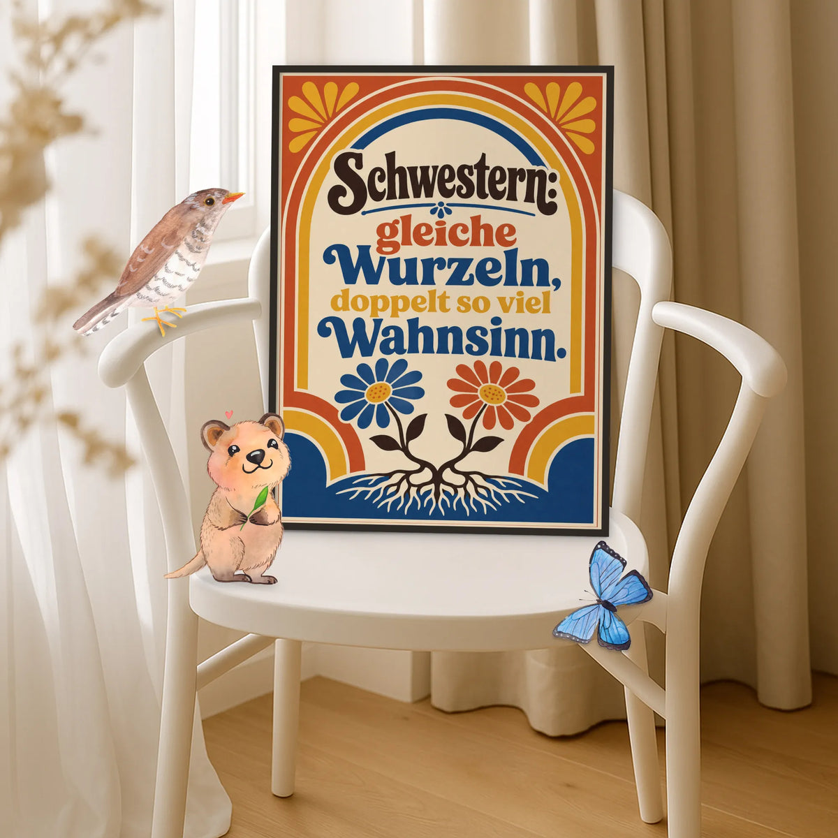 Natürliches Blumenposter für Pflanzenliebhaber mit Wurzeln|p:2012481|h:d3bd4b7fc6eaa0e752b203325d9c7c53