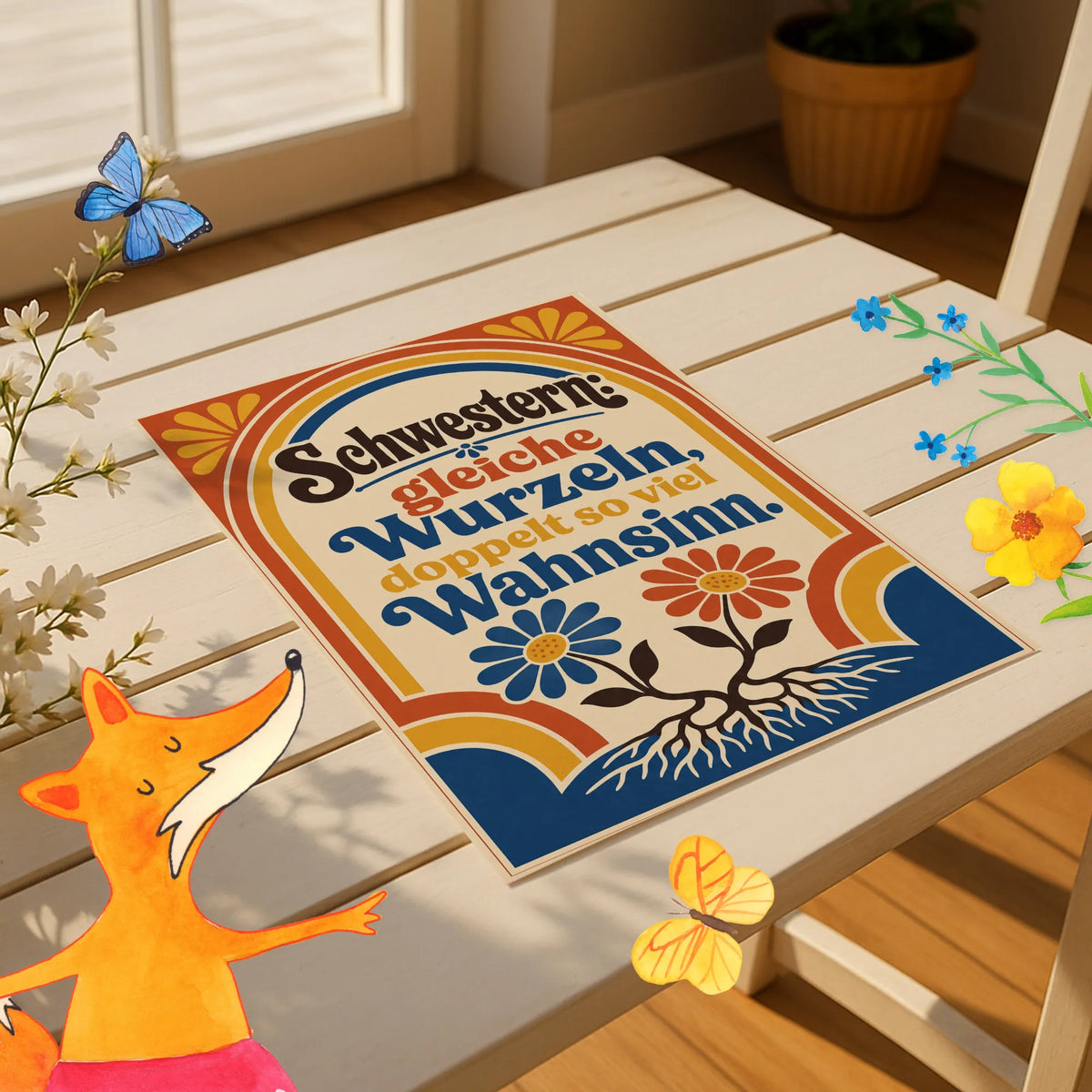 Natürliches Blumenposter für Pflanzenliebhaber mit Wurzeln|p:2012481|h:70288d3842c410539f5eac9242ab2510