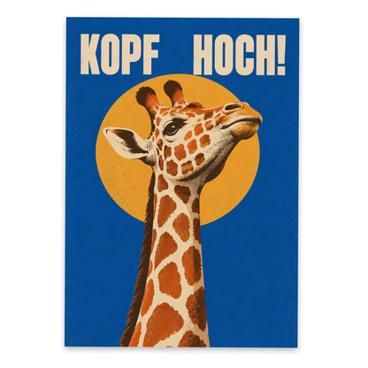 Aufmunternde Postkarte für Freunde mit Giraffe|p:2012491|h:ecef2c0e8922ba6bc78d62f0cceca639