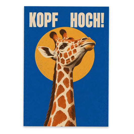 Aufmunternde Postkarte für Freunde mit Giraffe|p:2012491|h:ecef2c0e8922ba6bc78d62f0cceca639