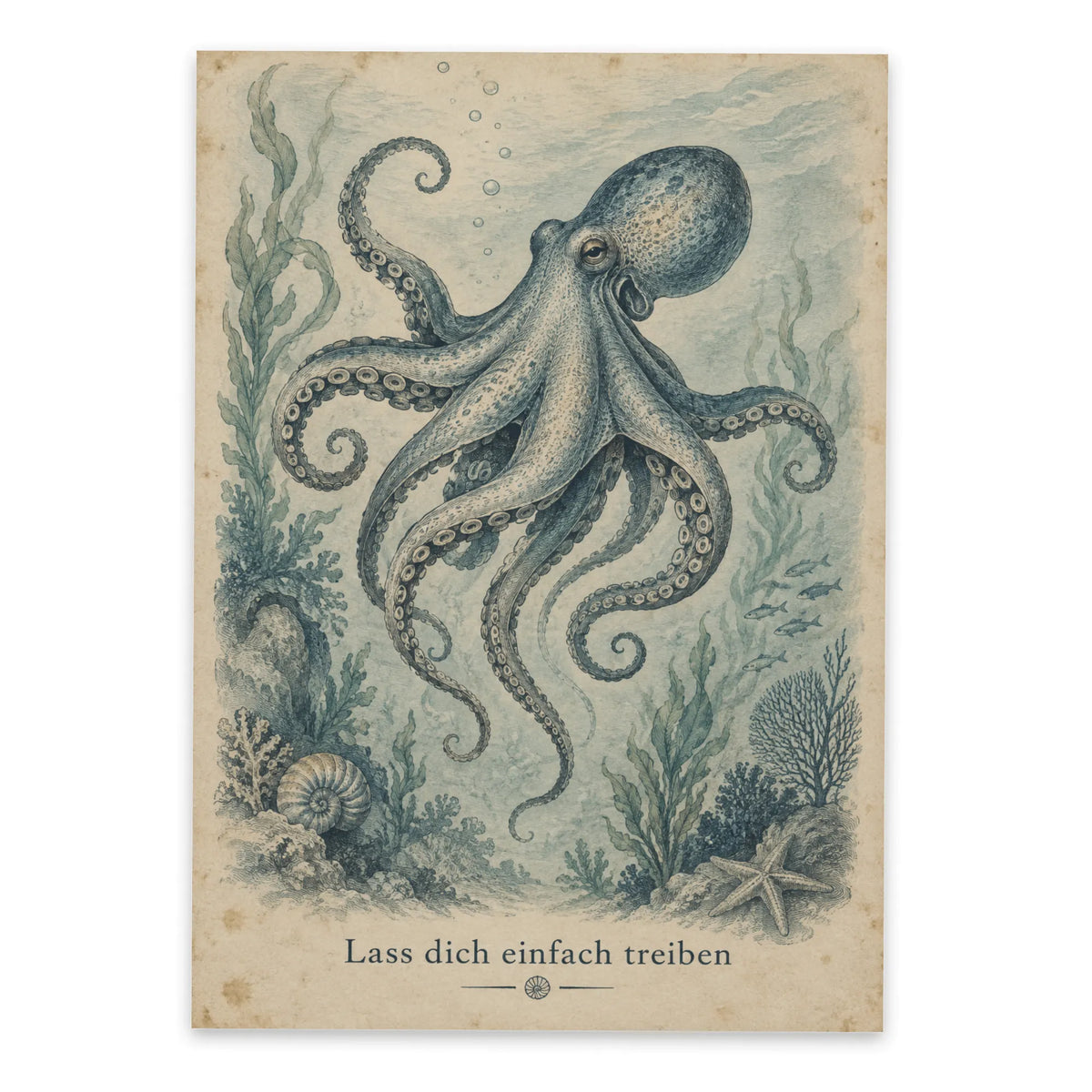Entspannte Postkarte mit Oktopus zum Aufmuntern|p:2012495|h:4028dc494c46e8c46c43b3713ff07a6d