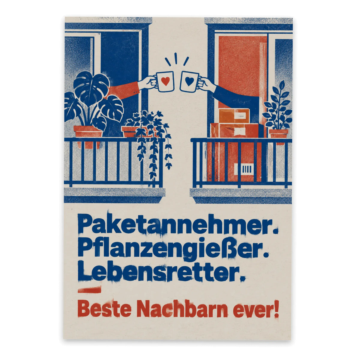 Lustige Dankeskarte für beste Nachbarn|p:2012496|h:5fa9ea14fc4dc39937859261c341e4e5