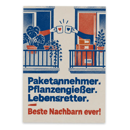 Lustige Dankeskarte für beste Nachbarn|p:2012496|h:5fa9ea14fc4dc39937859261c341e4e5