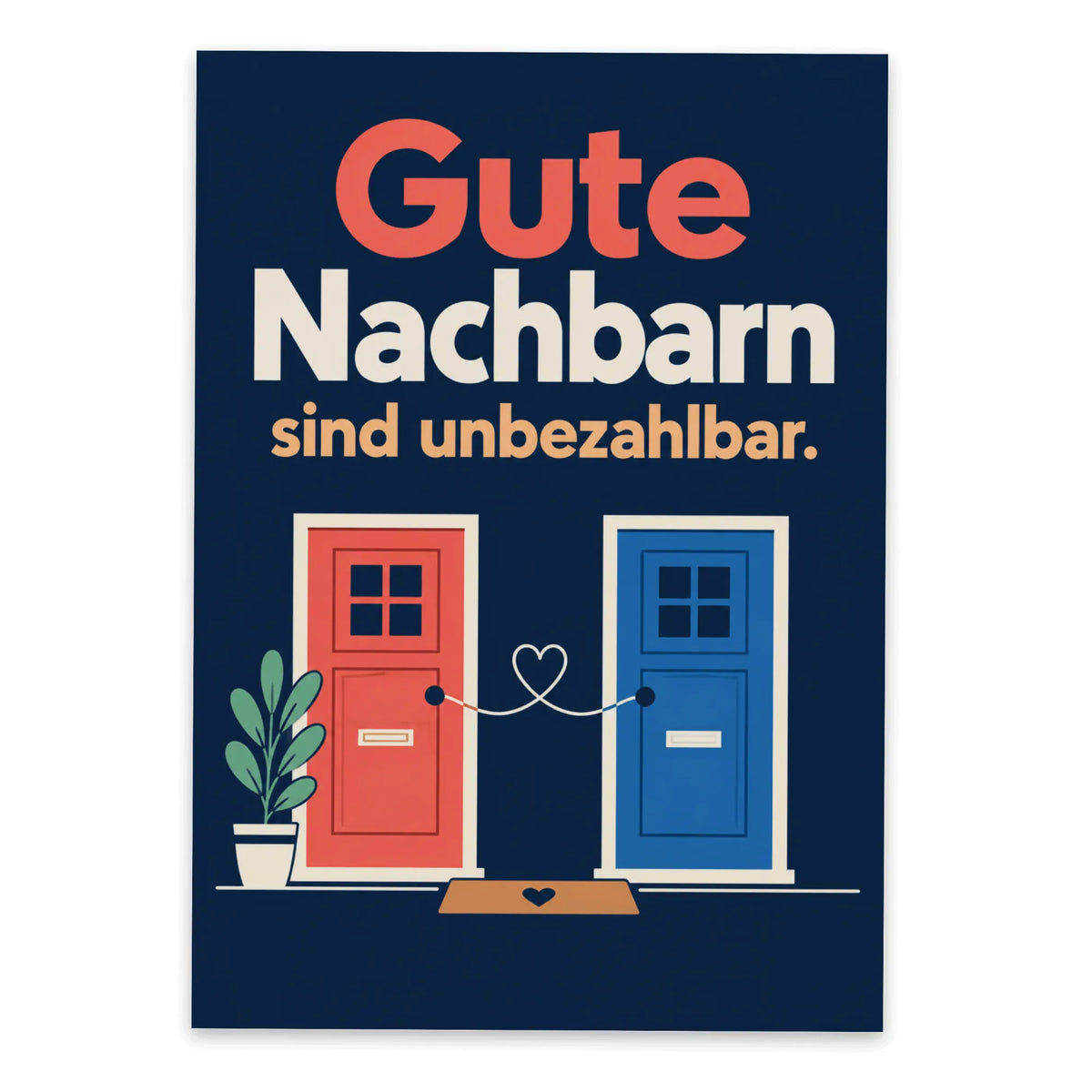 Herzliche Postkarte für gute Nachbarn mit Herz|p:2012498|h:1774e1ce0b17601d2c7d0f9a31bc8b2e