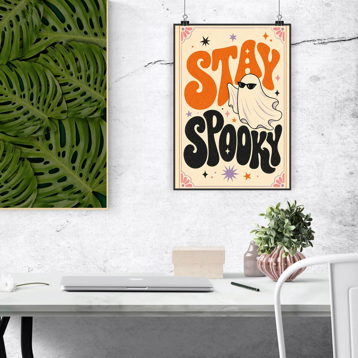 Cooles Halloween Poster mit Geist und Sonnenbrille|p:2012517|h:c3edd964a8a95bbda0902467184719c2