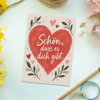Liebevolle Postkarte für die Liebe mit Herz|p:2012549|h:66fc33bb6178e5a026f652ac3387975f