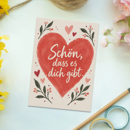 Liebevolle Postkarte für die Liebe mit Herz|p:2012549|h:66fc33bb6178e5a026f652ac3387975f