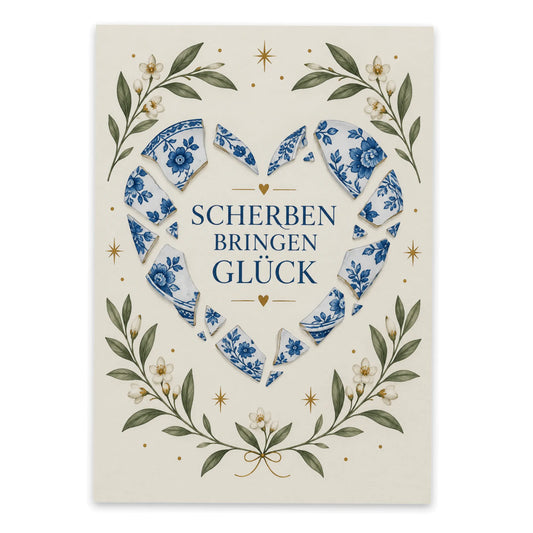 Lustige Postkarte zum Polterabend mit Scherben|p:2012550|h:eb57f95af38ba53d591fdb5c9a7bce98
