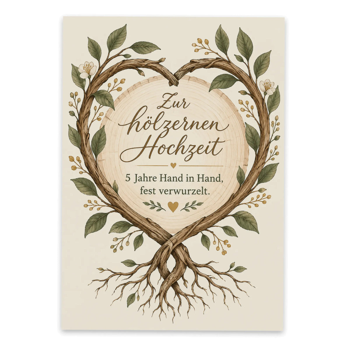 Herzliche Postkarte zur hölzernen Hochzeit|p:2012551|h:cab4c99609aba44bf7442e3d3ee918f9