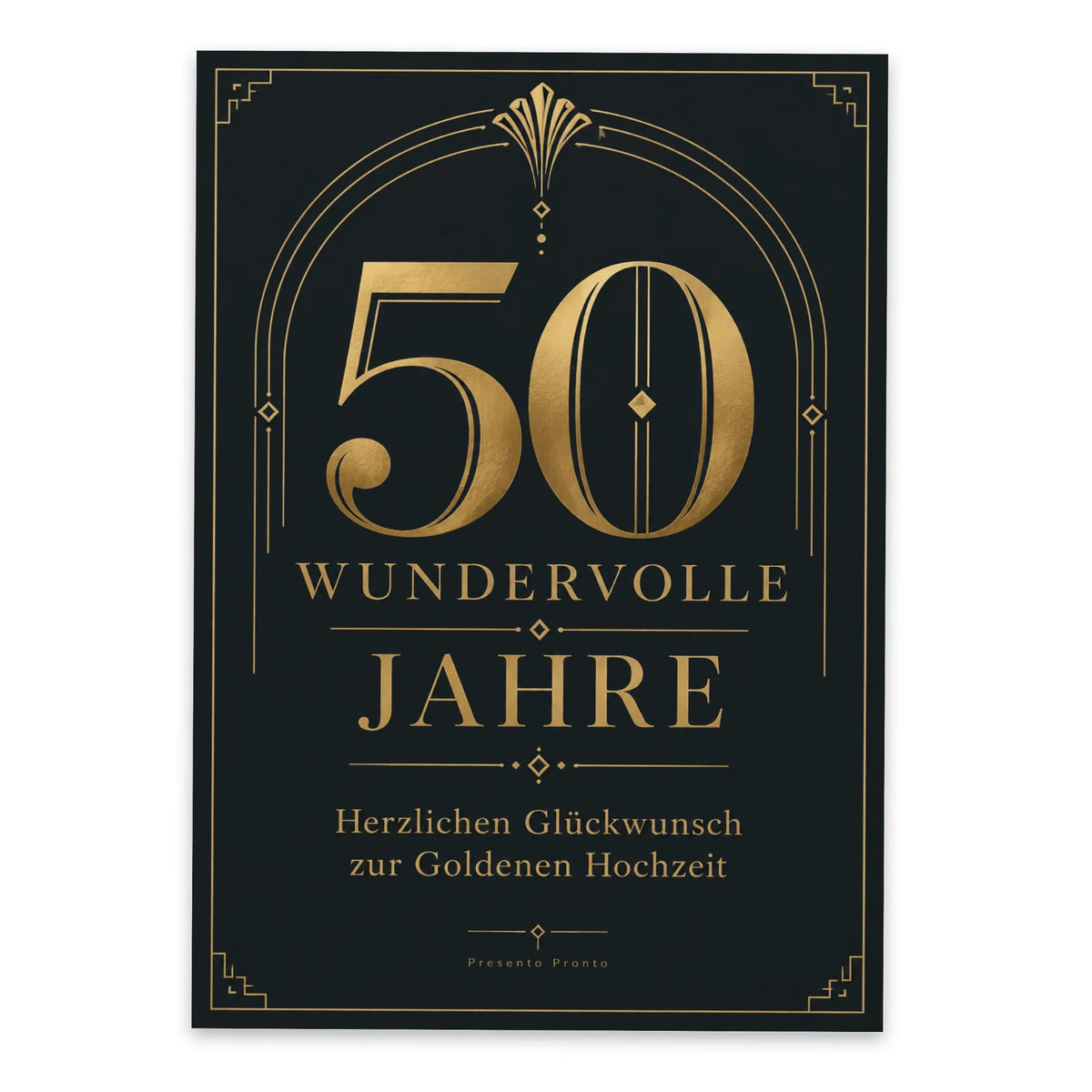 Elegante Postkarte zum 50. Geburtstag mit goldener Zahl 50|p:2012552|h:100dc7fae92e485439fdd32eb742d36a