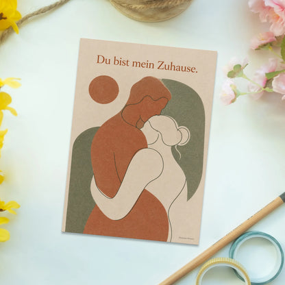 Romantische Postkarte für die Liebe mit Umarmung|p:2012570|h:da6f203539f74b0c82ff7a038c2e743f