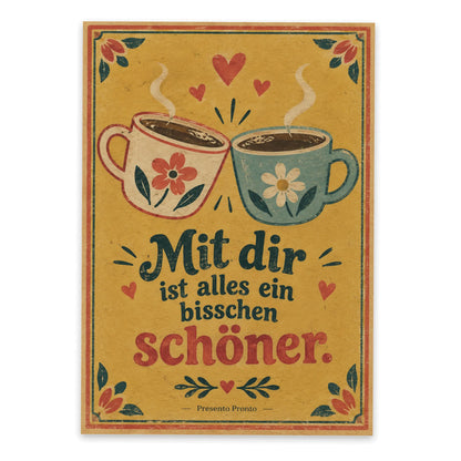 Romantische Postkarte für die Liebe mit Kaffeetassen|p:2012573|h:47ba1c5b7972060d5f840704cba3ca40
