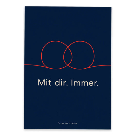 Romantische Postkarte für die Liebe mit Schleifen in Dunkelblau|p:2012574|h:39252e3ffec7d292b25c88b9658f0bf6