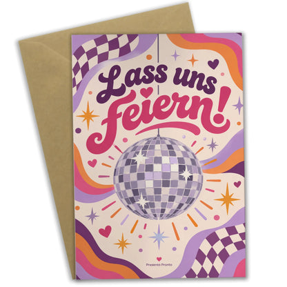 Coole Einladungskarten zum Kindergeburtstag mit Discokugel|p:2012592|h:a4fb80f7cf65f6773e70b703a5e3b41e