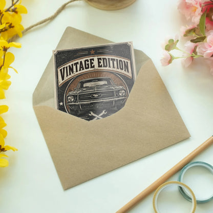 Lustige Geburtstagskarte für Männer Vintage Garage Emblem|p:2012594|h:e1e58df66db9429565feb4aa185bafa8