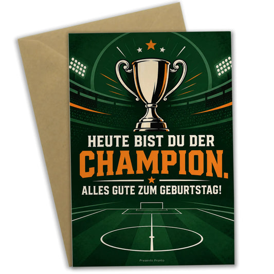 Sportliche Geburtstagskarte für Männer mit Trophäe|p:2012610|h:785516d2af479167a7573381e81c6888