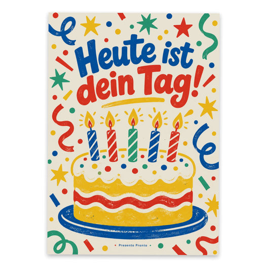 Fröhliche Grußkarte zum Geburtstag mit Torte und Kerzen|p:2012622|h:7ec50d04b35cc9a063247d8609511f46